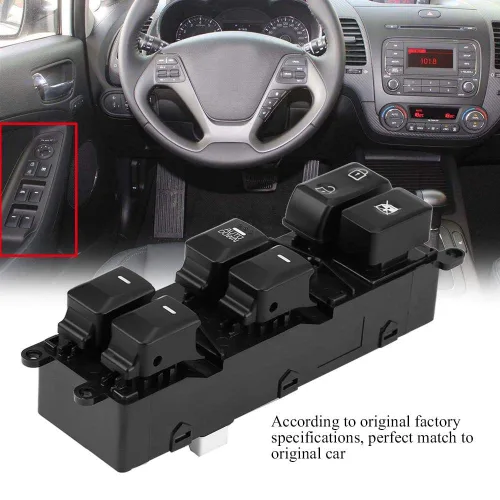 Vista 4 de Para 2015 kia Optima Master Window Switch Gorgeri Power Window Switch Interruptor de control maestro de ventana eléctrica 93570-B5000 para KIA Forte