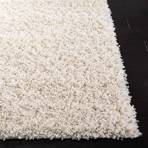 Vista 3 de SAFAVIEH Venus Shag Collection - Alfombra decorativa, 2 pies 7 pulgadas x 5 pies, color marfil, diseño sólido, no desprende pelusa y de fácil