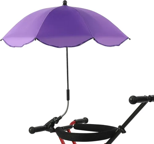 Vista 12 de TITA-DONG Paraguas para silla con abrazadera, silla de playa ajustable universal, con protección UV, sombrilla para silla de patio, silla de playa