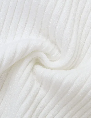Vista 7 de ZESICA Camisetas de manga corta con cuello cuadrado para mujer, ajustadas, de verano, de punto acanalado, básicas, casuales