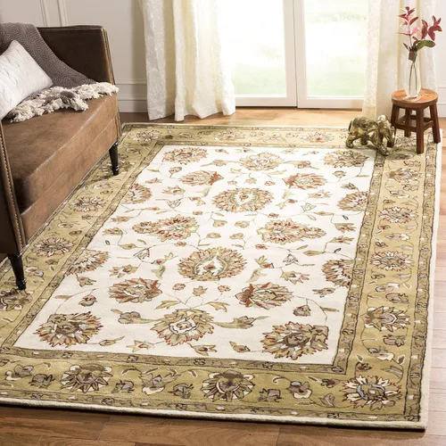 Vista 16 de SAFAVIEH Total Performance Collection - Alfombra decorativa, 2 x 3 pies, marrón y marfil, oriental, enganchada a mano, no desprende pelusa