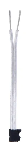 Vista 3 de B&P Lamp® Plata transparente, carrete de 250 pies, cable de lámpara de plástico 18/2, tamaño SPT-1