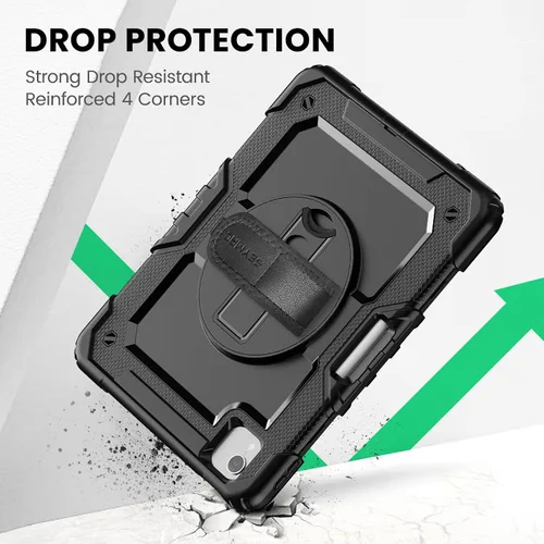 Vista 7 de SEYMAC Funda para iPad Air de 5ª/4ª generación de 10.9 pulgadas, Funda Protectora de Cuerpo Completo Resistente a Golpes con Protector de Pantalla