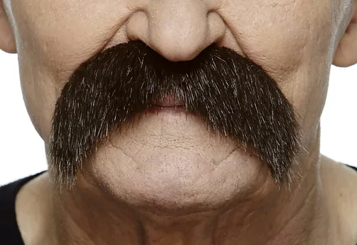 Vista 17 de Mustaches Bigotes falsos autoadhesivos, original, estilo morsa, M