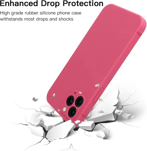 Vista 3 de Funda para iPhone 12 Pro Max compatible con iPhone 12 Pro Max de silicona mate con protección completa contra arañazos, a prueba de golpes, 6.7