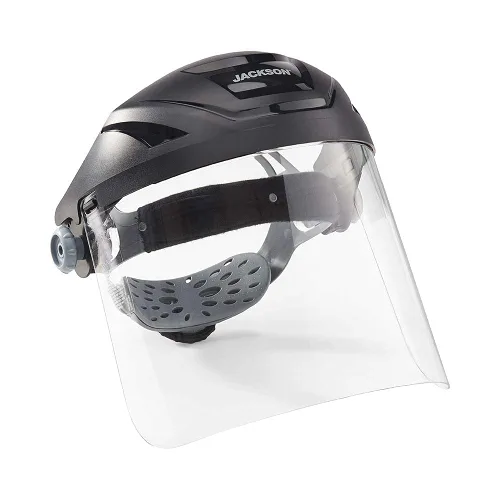 Vista 7 de Jackson Safety F4XP - Protector facial, tinte transparente antivaho para el trabajo, ANSI Z87.1