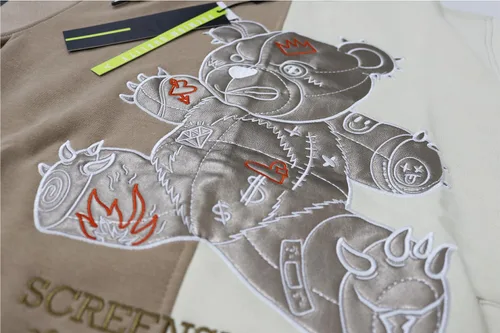 Vista 109 de SCREENSHOT Sudadera urbana de forro polar para hombre, diseño de dibujos animados de animación, parche bordado de gel