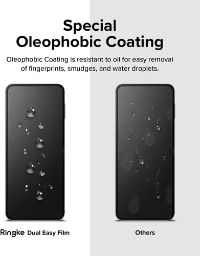 Vista 8 de Ringke Película doble fácil [protección de 4 capas] compatible con Samsung Galaxy Z Flip 5, revestimiento de reparación autocurable, cobertura