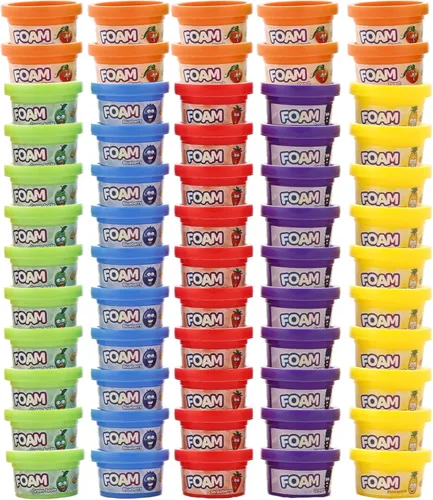 Vista 2 de Crayola Silly Scents - Tubos de espuma de 60 x 1 onza para niños, juguetes antiestrés y Pascua, juguetes para niños no tóxicos, perfumados