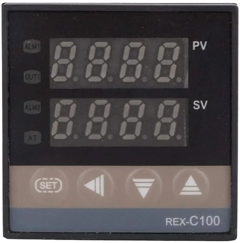 Vista 5 de Fafeicy 32.0-752.0 °F Digital LED PID controlador de temperatura Kit de termostato Kit de controlador de temperatura AC 110V-240V para controlar