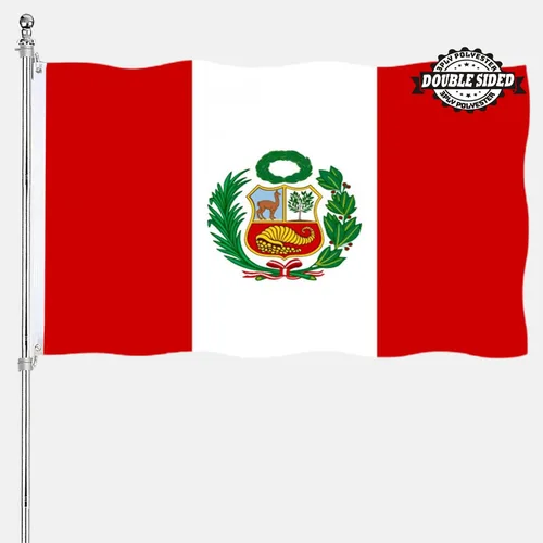 Vista 14 de Bandera albanesa de Albania 3x5 doble cara para exteriores, banderas nacionales del país de alta resistencia de 3 capas de poliéster con 2 ojales