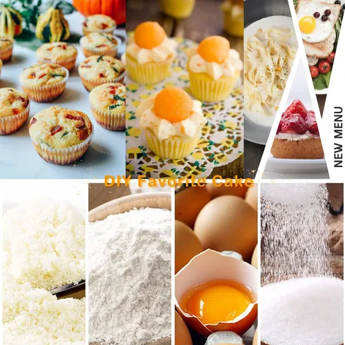 Vista 6 de Juego de moldes de silicona para muffins, 2 piezas de 2.8 pulgadas, 12 tazas, molde para mordedura de huevo, antiadherente, fácil liberación