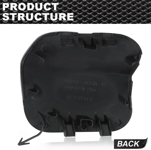 Vista 2 de CNNELL Cubierta de gancho de remolque para parachoques delantero compatible con Nissan Rogue 2014 2015 2016