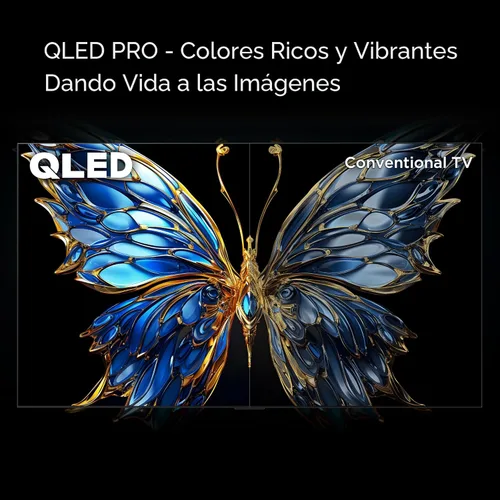 Vista 7 de TCL Smart TV Q65 QLED 4K UHD de 98 pulgadas con Google TV (98Q651G, modelo 2024) Dolby Vision, Dolby Atmos, HDR Pro+, Game Accelerator Gaming