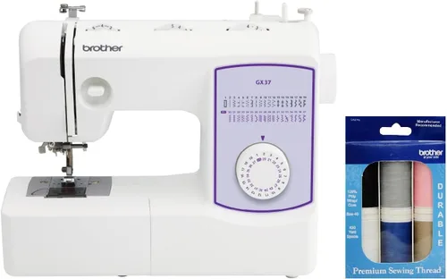 Vista 10 de Brother GX37 - Máquina de coser de 37 puntadas, estuche de almacenamiento y transporte de plástico duro y 5 agujas para máquina de coser