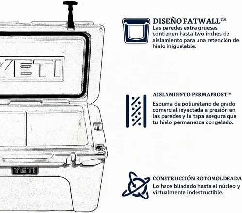 Vista 4 de YETI Tundra 105 - Enfriador, color blanco