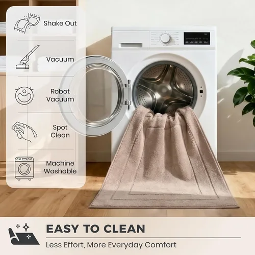 Vista 7 de PURRUGS Tapete para puerta que atrapa la suciedad, 20 x 31.5 pulgadas, antideslizante, lavable a máquina, tapete de entrada para perro, tapete