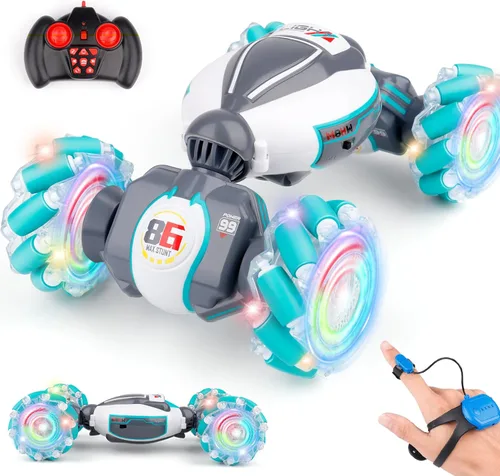 Vista 9 de Auto de acrobacias RC con detección de gestos para niños, juguetes de control remoto para niños de 5 a 7 años, 6 a 8, 9, 10, 11, 12 años, regalos
