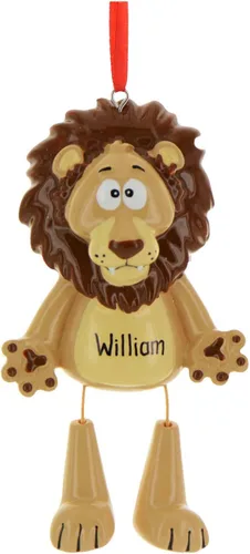 Vista 2 de Adornos personalizados de animales 2024 – Adornos de león para árbol de Navidad, decoración de león, regalos para amantes de los animales, regalos
