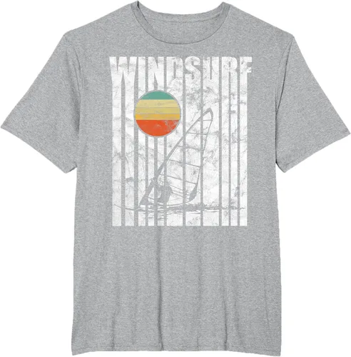 Vista 39 de Camiseta vintage de windsurf con regalo vintage de windsurf, Negro, S