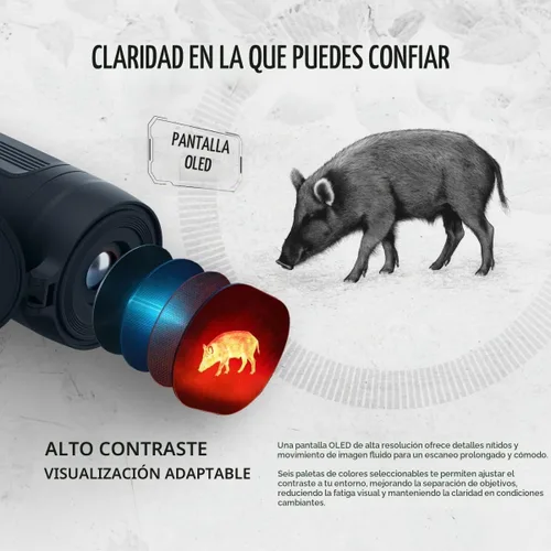 Vista 3 de ATN BlazeTrek 6 Monóculo Térmico, 640x512, 1.5-12x, Hog & Coyote Sensor 640x512