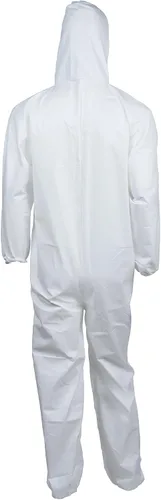 Vista 4 de KLEENGUARD - 3600044324 44324 A40 Elastic-Cuff and Ankles Hooded Coveralls White