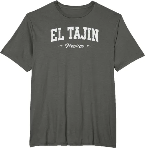 Vista 7 de Camiseta de recuerdo deportivo El Tajin Mexico, Negro