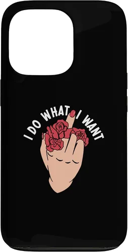 Vista 10 de I Do What I Want Middle Finger Flowers Women Case for iPhone 16