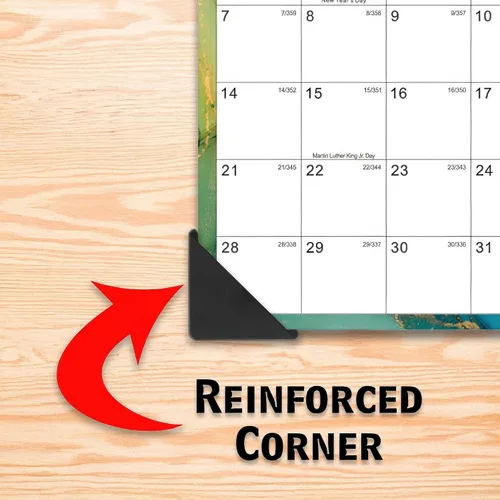 Vista 3 de StoreSMART® - Esquinas para calendario, plástico negro, PE1336DBK (paquete de 4)