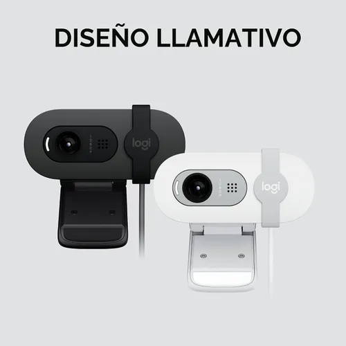 Vista 7 de Logitech Brio 101 Full HD 1080p Webcam para transmisión y reuniones - Negro