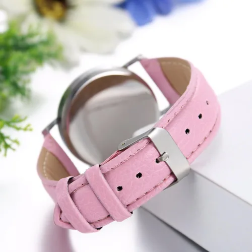 Vista 4 de JewelryWe"I'm Late, Whatever" Print Watch Women Ladies Girls Love Gift Leather Strap Quartz Wrist Watch, for Mothers Day