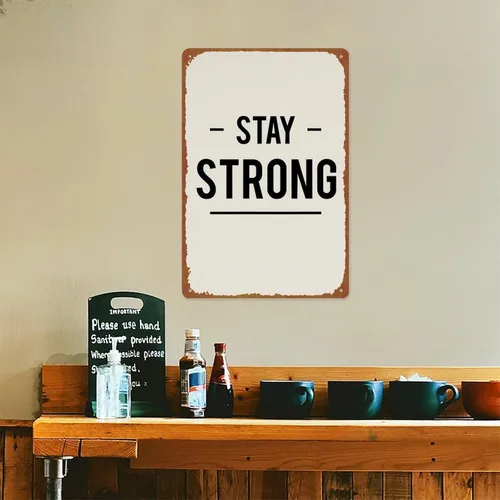 Vista 5 de Interesting Metal Sign Small Wins Poster Wall Art For Room Garage Coffee Bar Decor 8x12 inches