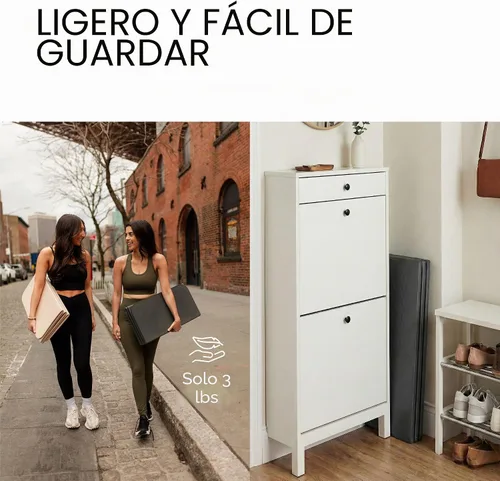 Vista 7 de Stakt Esterilla de yoga plegable Pro - Esterilla antideslizante 2 en 1 para Negro