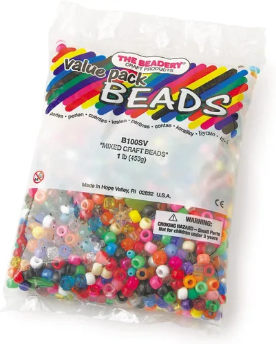 Vista 3 de The Beadery Bolsa de 1 libra de cuentas mixtas para manualidades