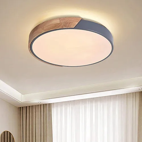 Vista 12 de EDISLIVE Lámpara de techo LED de vidrio nublado con montaje empotrado, luz blanca ajustable en 5 pasos, lámpara de techo redonda moderna de 11.4