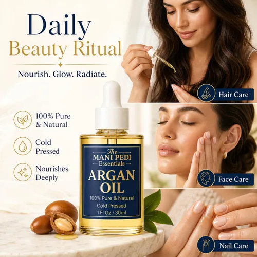 Vista 6 de TMPE Aceite de argán 100% puro, prensado en frío. Fuente natural de vitamina E y antioxidantes. Aceite de uso diario para cabello, piel y cuerpo, 1