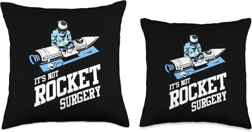 Vista 3 de It's Not Rocket Surgery Shirt Doctor Surgeon Throw Pillow