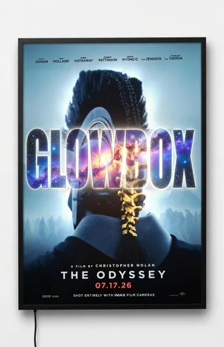 Vista 5 de Glowbox - Marco de póster para caja de luz LED (negro, 5 x 25 pulgadas)