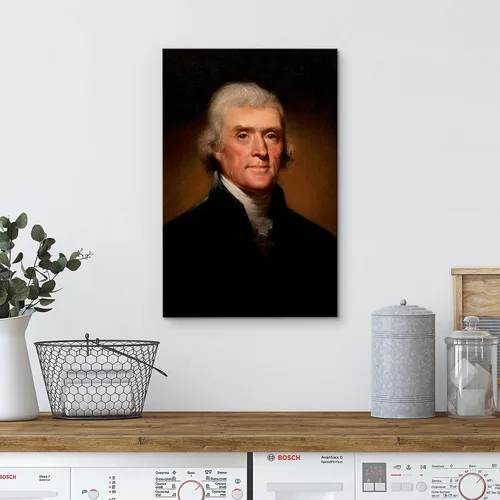 Vista 4 de wall26 - Retrato de Thomas Jefferson por Rembrandt Peale (3er Presidente de los Estados Unidos) - Serie de Presidentes Estadounidenses - Arte