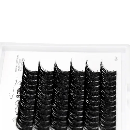 Vista 8 de Bodermincer Extensiones de pestañas en racimo Wispy Racimo Pestañas individuales de 0.315-0.787 in para elegir, extensiones de pestañas postizas