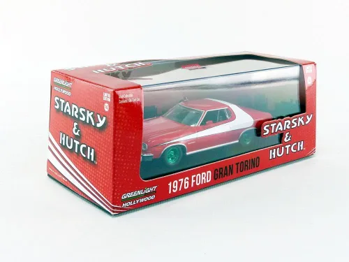 Vista 8 de Greenlight 86442 1976 Ford Gran Torino Starsky and Hutch Escala 1:43 Diecast