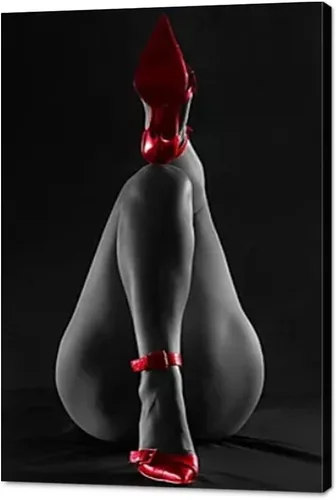 Vista 7 de Arte de pared moderno en blanco y negro sexy dama pintura mujer genial arte corporal sexy chica desnuda bebida vino tinto sentado en el inodoro