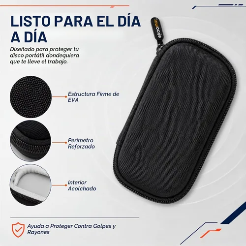Vista 2 de Funda rígida compatible con SSD portátil SanDisk Extreme - Carcasa externa