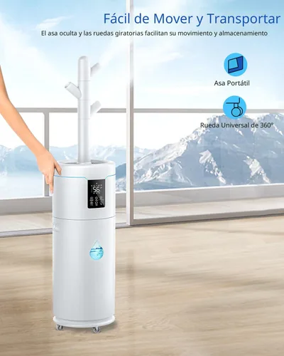 Vista 3 de Humidificadores ultra grandes de 17L/4.5 galones para dormitorio, 2000 pies cuadrados, humidificadores silenciosos para habitaciones grandes