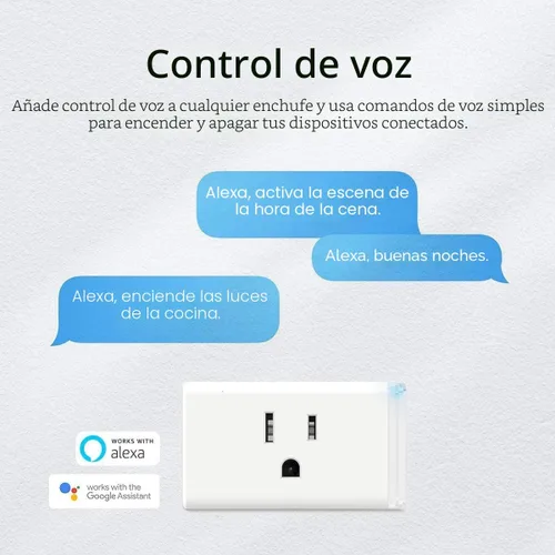 Vista 2 de Kasa - Enchufe inteligente de TP-Link, toma Wi-Fi para el hogar inteligente funciona con Alexa, Echo, Google Home e IFTTT, no requiere concentrador