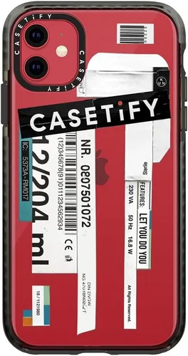 Vista 7 de CASETiFY Funda Impact para iPhone 11 - Casetify - Negro transparente Casetify (RECASETIFY)