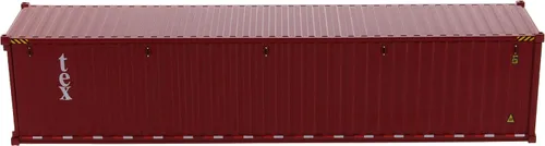 Vista 2 de Contenedor marino de mercancías secas de 40 pies TEX Burgundy Transport Series 1/50 Modelo por Diecast Masters 91027 A