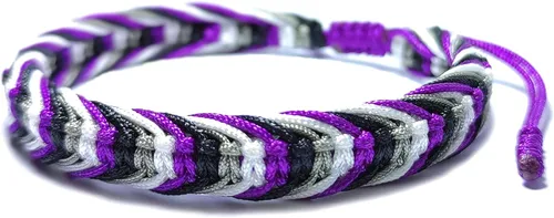 Vista 2 de LAMIBEE Pulsera tibetana con diseño de pansexualidad bisexual LGBT Proud Love Brazaletes de cuerda de amuleto y bohemio para mujeres y hombres