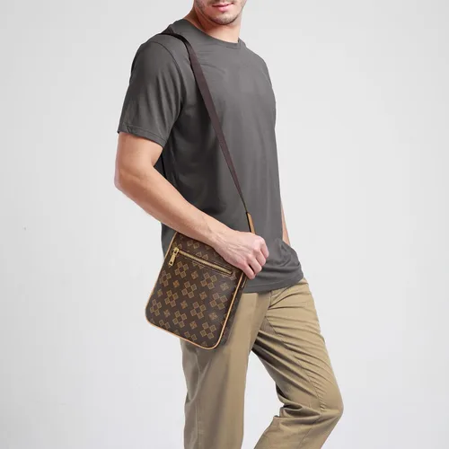 Vista 7 de Ciclkwde Bolso de hombro pequeño para hombre, bolso cruzado de viaje, bolso de negocios de moda, bolso de mensajero casual