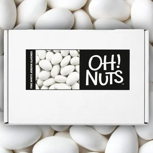 Vista 6 de Oh! Nuts Almendras Jordan blancas para Pascua, bodas, baby showers, cumpleaños, bolsa a granel de 5 libras